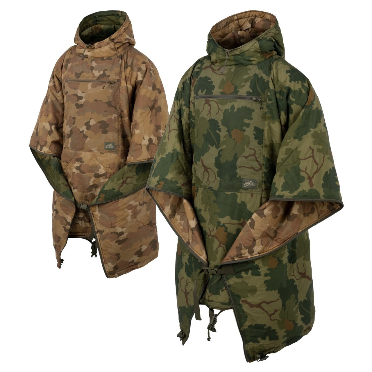 Пончо зимове реверсивне Helikon-Tex® Reversible Swagman Roll - Mitchell Camo Leaf / Mitchell Camo Clouds
