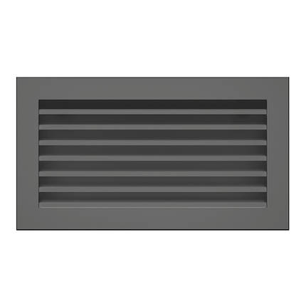 Вентиляційна решітка для каміна SAVEN Hide 17x30 графітова, фото 1