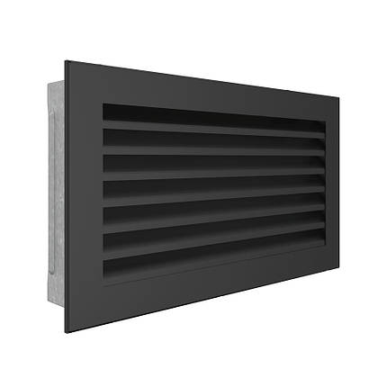 Вентиляційна решітка для каміна SAVEN Hide 17x30 чорна, фото 3