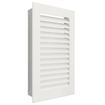 Вентиляційна решітка для каміна SAVEN Hide Vertical 30x17 біла, фото 3