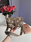 Жіноча сумка Луї Віттон бежева Louis Vuitton Beige Diane Monogram Empreinte, фото 6