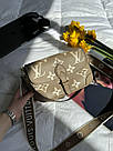 Жіноча сумка Луї Віттон бежева Louis Vuitton Beige Diane Monogram Empreinte, фото 8