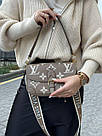 Жіноча сумка Луї Віттон бежева Louis Vuitton Beige Diane Monogram Empreinte, фото 10