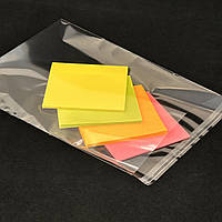 Пакет 40 × 40 мм + 20 мм клапаном / 30 мкм з клейкою стрічкою поліпропиленовий БОПП 1000 шт