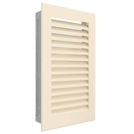 Вентиляційна решітка для каміна SAVEN Hide Vertical 30x17 кремова, фото 3