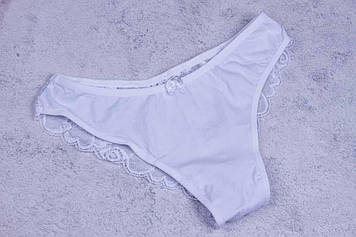 Труси жіночі американка, мереживо, труси Erdo, розмір М, білі труси