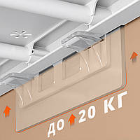 Самоклеючий кронштейн-опора полиць (подвійний кутник-тримач полок)