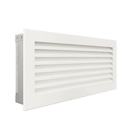 Вентиляційна решітка для каміна SAVEN Hide 17x37 біла, фото 3