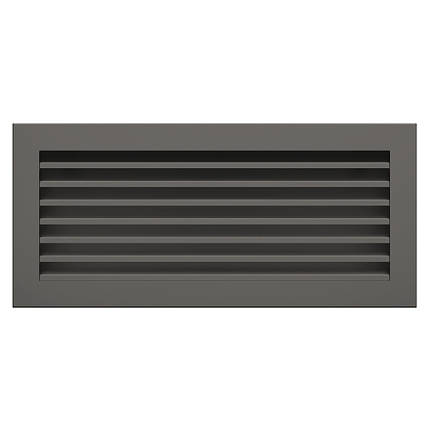 Вентиляційна решітка для каміна SAVEN Hide 17x37 графітова, фото 1