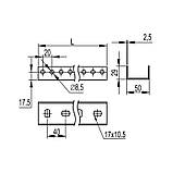 L-150см 50х29 сталь 2,5мм П-подібний профіль оцинкований [BPM2915] PSM B5 Combitech ДКС, фото 3