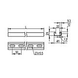 L-280см 41х21 сталь 1,5мм С-подібний профіль оцинкований [BPL2128] B5 Combitech ДКС, фото 2