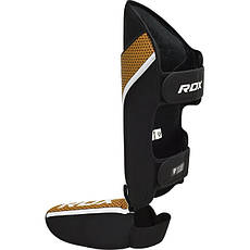 Захист гомілки та стопи RDX SHIN INSTEP AURA PLUS T-17 Black Golden L, фото 4