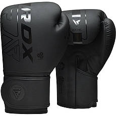 Боксерські рукавиці RDX F6 Kara Matte Black 12 унцій (капа в комплекті), фото 3