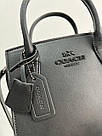Жіноча сумка Коуч чорна Coach Black Andrea Carryall, фото 7