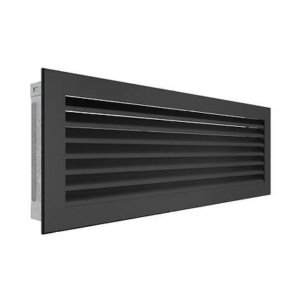 Вентиляційна решітка для каміна SAVEN Hide 17x49 чорна, фото 3