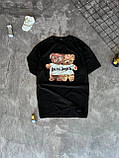 Чоловіча футболка Palm Angels Bear M738 чорна М, XL, фото 3
