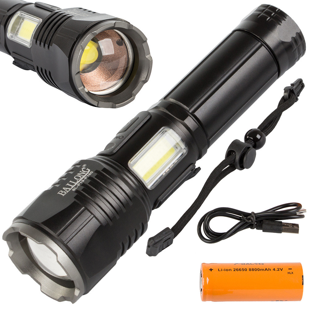 Тактичний ліхтар Bailong Cree COB LED XHP160