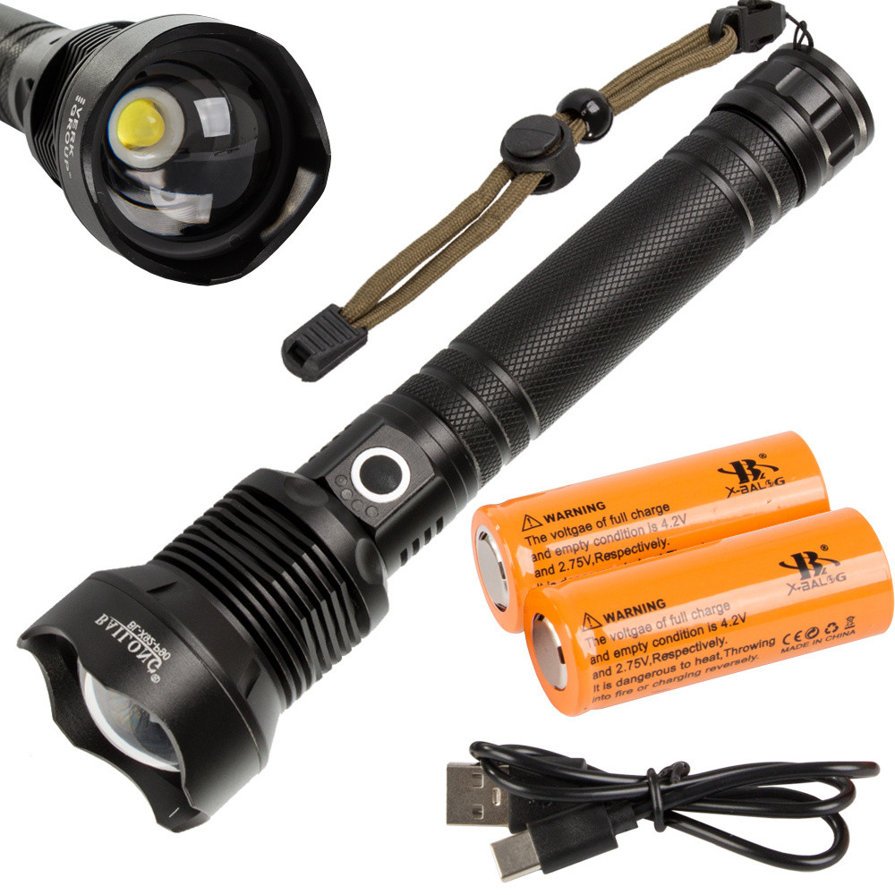Військовий поліцейський ліхтарик Cree XHP90 power