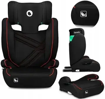 Автокрісло Lionelo Hugo i-Size Sporty Black Red 15-36kg