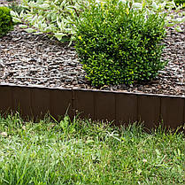 Бордюр садовий Prosperplast GARDEN FENCE, коричневий, 5,9 м, фото 3