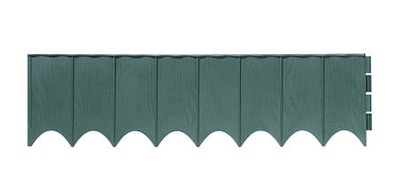 Бордюр садовий Prosperplast GARDEN FENCE, темно-зелений, 5,9 м, фото 1