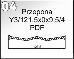 04 Мембрана (діафрагма) насоса обприскувача "RAU" Y3/121,5x0x9,5/4