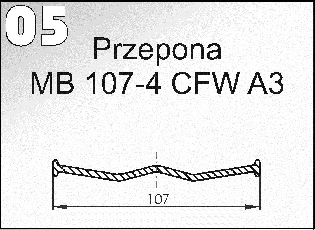 05 Мембрана польського насоса оприскувача, 107мм