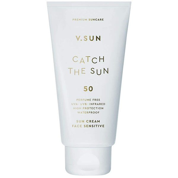 Сонцезахисний крем для обличчя V.SUN Sun Cream Face Sensitive SPF 50 Perfume Free, 75 мл (4260672140138)