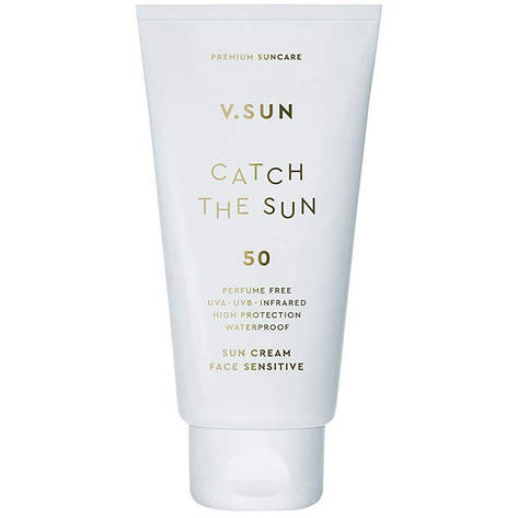 Сонцезахисний крем для обличчя V.SUN Sun Cream Face Sensitive SPF 50 Perfume Free, 75 мл (4260672140138), фото 1