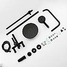 F2467-6 душ. система 3х функц. поворот. вилив лат. корпус Ø35 (чорний) {4}, фото 3