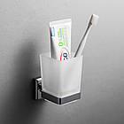 G3806 склянка з тримачем зубних щіток (латунь) хром {30}, фото 2