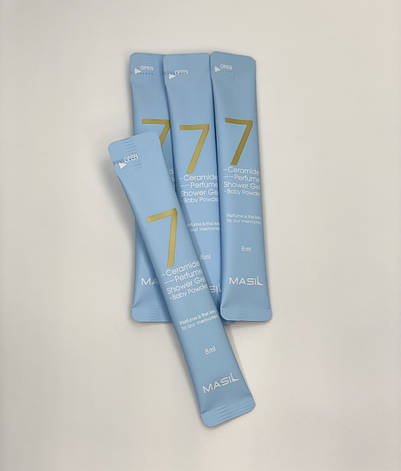Гель для душу Masil 7 Ceramide Perfume Shower Gel Baby Powder, 8 мл (8809744062143), фото 1