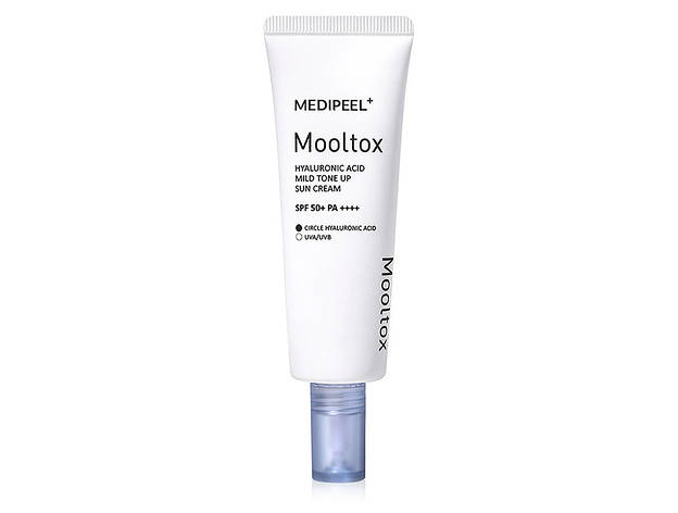 Крем для обличчя Medi-peel Hyaluronic Acid Aqua Mooltox Mild Tone Up Sun Cream SPF, 50 мл (8809941822205), фото 1