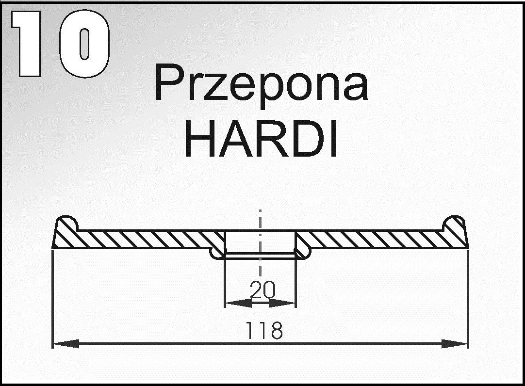 10 Мембрана (діафрагма) насоса обприскувача "Hardi" 118x20