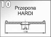 10 Мембрана (диафрагма) насоса опрыскивателя "Hardi" 118x20