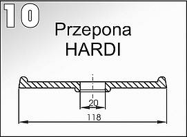 10 Мембрана (діафрагма) насоса обприскувача "Hardi" 118x20