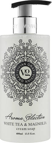 Крем-мило для рук Vivian Gray White Tea & Magnolia, 400 мл (4250120720159), фото 1