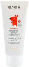 Дитячий сонцезахисний лосьйон Babe Pediatric SPF 50+, 100 мл (8437011329400)