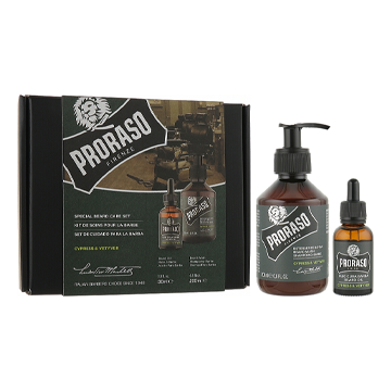 Proraso Набір подарунковий для бороди з 2-х предметів Proraso Cypress & Vetyver O+S, 400747 ДИ0747, фото 1