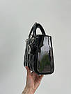 Жіноча сумка Крістіан Діор чорна Christian Dior Black Small Lady My ABCDior Bag, фото 8