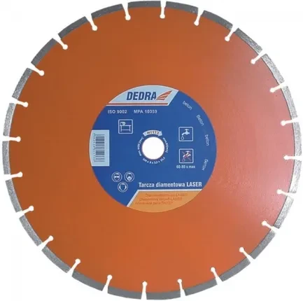 Алмазний диск Dedra Diamentowa tarcza tnąca Laser BETON 350/25,4 H1173, фото 1