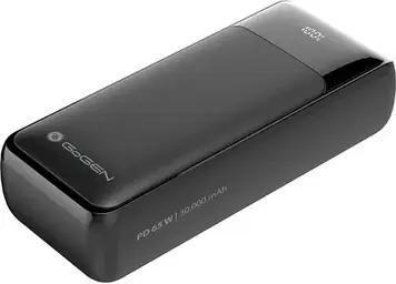 Аудіотехніка Powerbank GoGen PB300001B 30 000 mAh PD 65W 2xUSB-C