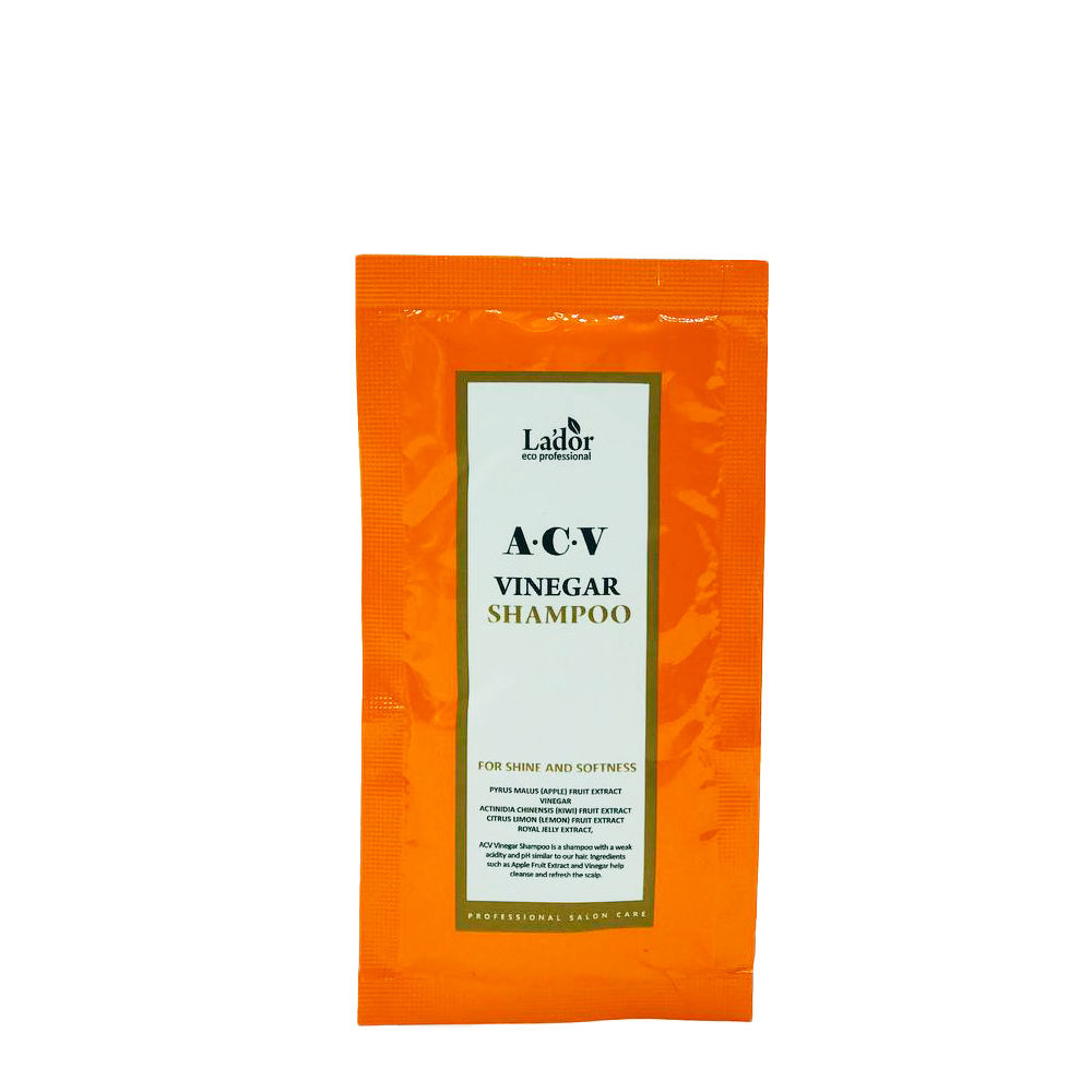 Глибокоочисний шампунь із яблучним оцтом Lador ACV Vinegar Shampoo, 10 мл (8809181932375)
