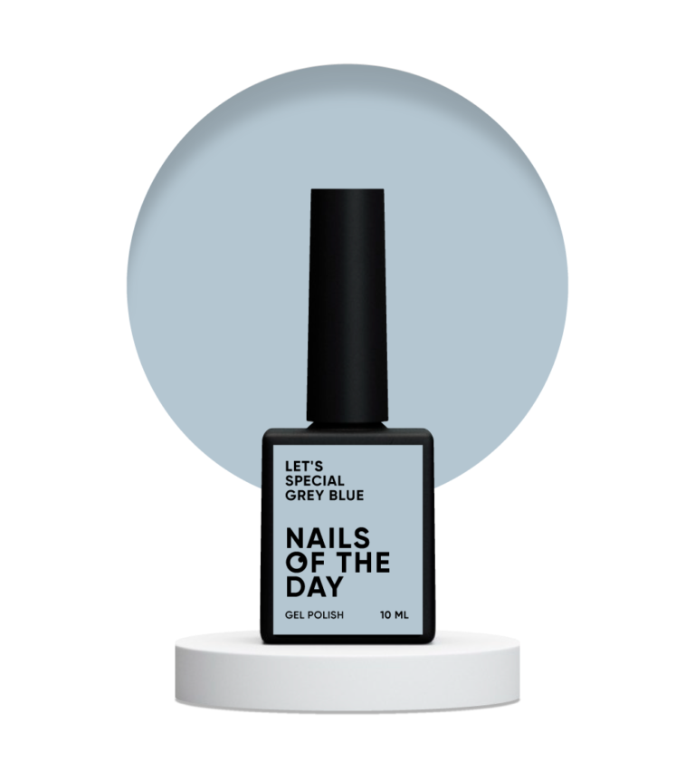 NAILSOFTHEDAY Let’s special Grey blue — сіро–блакитний гель–лак, 10 мл, фото 1