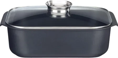 Пательня ELO ALUCAST BRYTFANNA Z POKRYWKĄ 40 X 25 CM / ALUMINIUM / INDUKCJA, фото 1