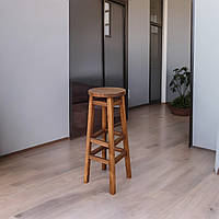 Високий Барний Стілець ПАБ Табурет Комфорт з Дерева Вільха 85 см Для Барної стійки, Кав'ярні або на Балкон