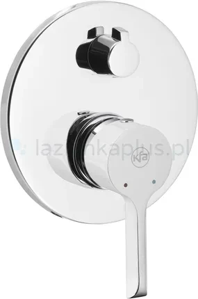 Змішувач для ванни Kfa Armatura Angelit Chrom Biały (472941040)