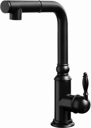 Кухонний змішувач BERG Retro WW Black 830157B, фото 1