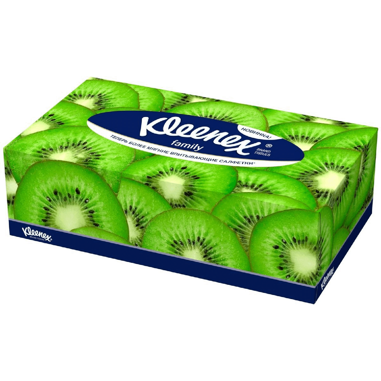 Серветки гігієнічні 2-шарові білі, 20х20 см Kleenex Family (150 шт./уп.)