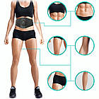 Пояс для схуднення, Чорний / Міостимулятор для м'язів / Фітнес пояс / Стимулятор м'язів для фітнесу, фото 2